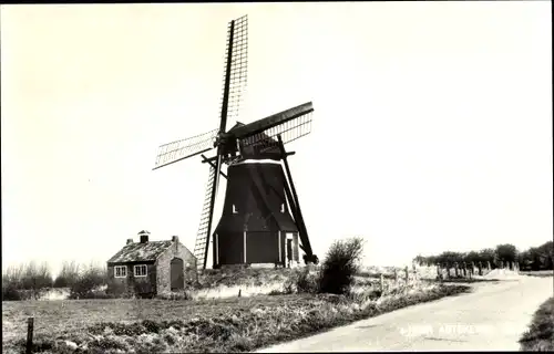 Ak 's Heer Abtskerke Zeeland, Molen