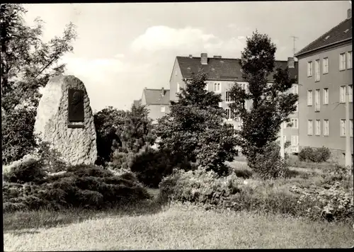 Ak Reichenbach im Vogtland, Lenin Gedenkstein an der Leninstraße