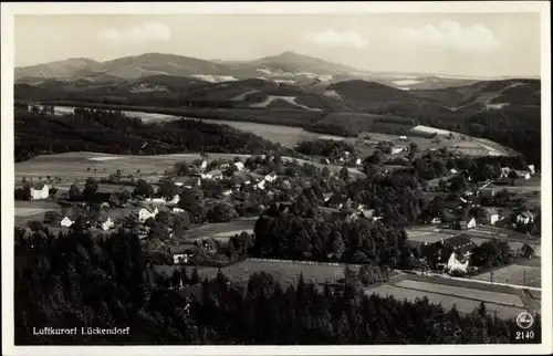 Ak Lückendorf Oybin Oberlausitz, Panorama, Jeschken