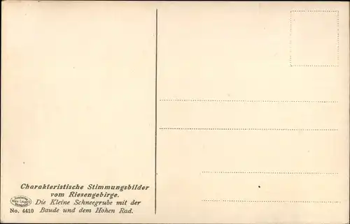Ak Szklarska Poręba Schreiberhau Schlesien, Schneegrubenbaude, Nenke und Ostermaier 2685