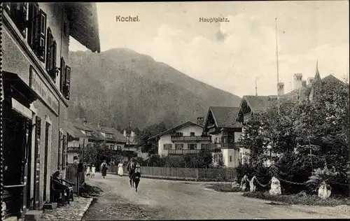 Ak Kochel am See in Oberbayern, Hauptplatz