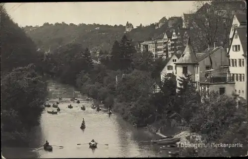 Ak Tübingen am Neckar, Neckarpartie