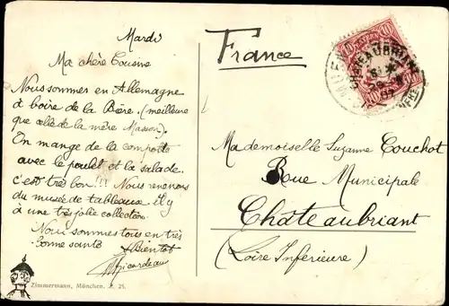 Ak München, Rathaus und Marienplatz