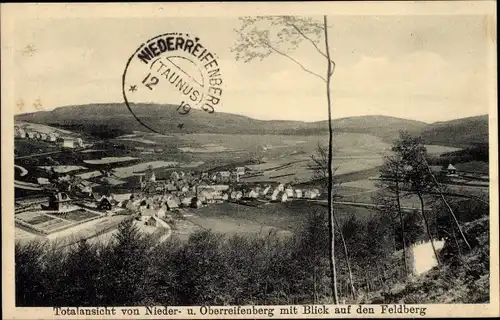 Ak Niederreifenberg Schmitten im Taunus, Panorama, Oberreifenberg, Großer Feldberg