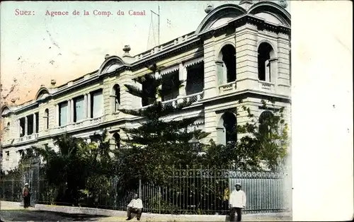 Ak Suez Ägypten, Agence de la Comp. du Canal