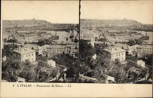 Stereo Ak Genova Genua Liguria, Panorama