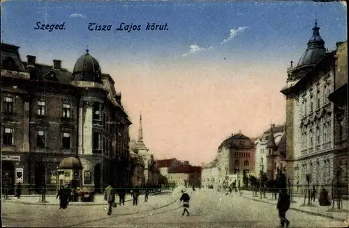 Ak Szeged Segedin Ungarn, Tisza Lajos körut