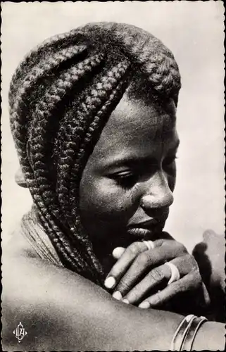 Ak N’Djamena Fort Lamy Tschad, femme Sara, Afrikanerin, Portrait