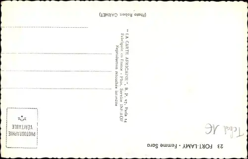 Ak N’Djamena Fort Lamy Tschad, femme Sara, Afrikanerin, Portrait