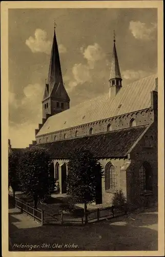 Ak Helsingør Helsingör Dänemark, Skt. Olai Kirke