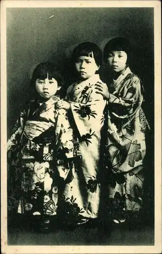 Ak Brasilien, Japanische Kinder, Japonais du Brésil