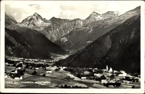 Ak Gortipohl Sankt Gallenkirch im Montafon Vorarlberg, Panorama