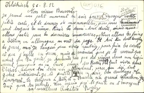 Ak Feldkirch Vorarlberg, Ansicht mit den Schweizer Bergen