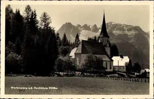 Ak Werfenweng in Salzburg, Hochkönig, Kirche