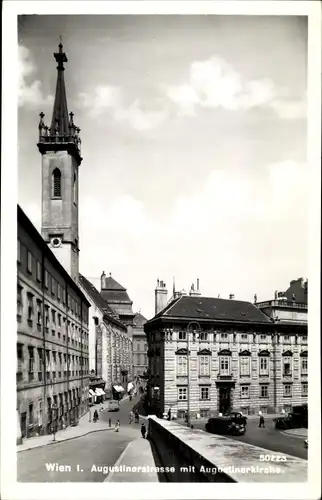 Ak Wien 1 Innere Stadt, Augustinerstraße mit Augustinerkirche