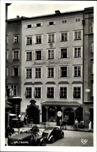 Ak Salzburg, Mozarts erste Wirkungsstätte, Geburtshaus