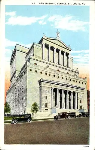 Ak Saint Louis Missouri USA, New Masonic Temple