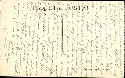 Ak Madrid Spanien, Palacio Real, Vista general