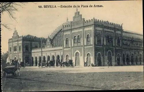 Ak Sevilla Andalusien, Estacion de la Plaza de Armas