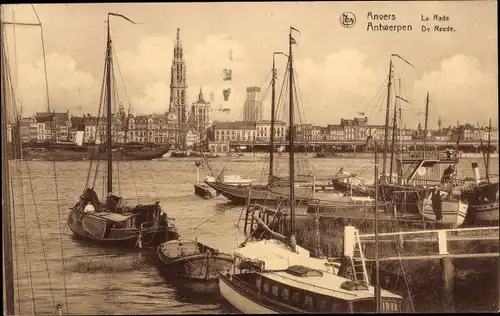 Ak Anvers Antwerpen Flandern, De Reede