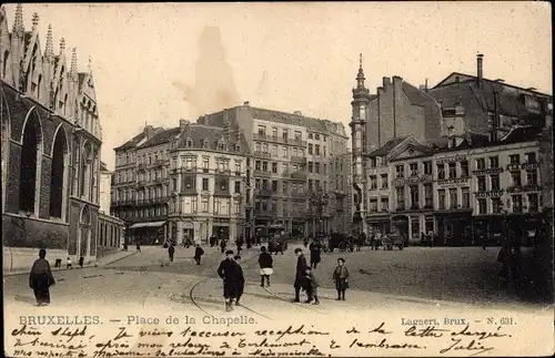 Ak Bruxelles Brüssel, Place de la Chapelle