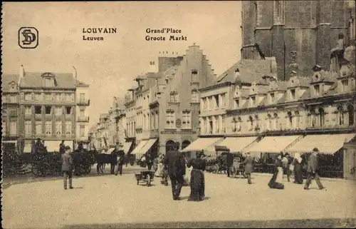 Ak Louvain Leuven Flämisch Brabant, Groote Markt