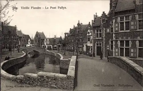 Ak Gand Lüttich, Vieille Flandre, Le Pont Palfyn
