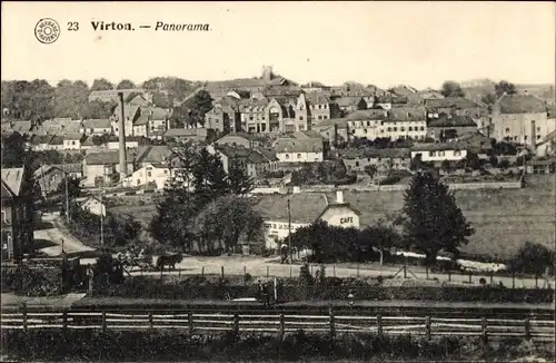 Ak Virton Wallonien Luxemburg, Panorama