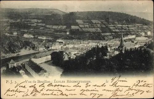 Ak Bouillon Wallonien Luxemburg, Vue Général Écoles Régimeaires