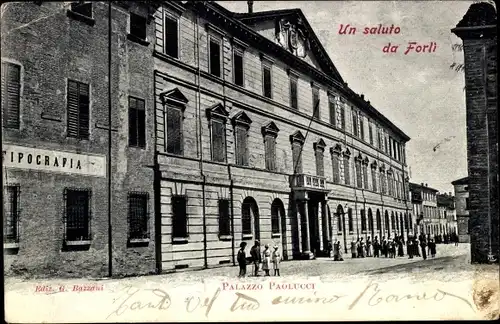 Ak Forlì Emilia Romagna, Palazzo Paolucci