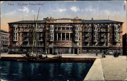 Ak Triest Trieste Friuli Venezia Giulia, Excelsior Palace Hotel