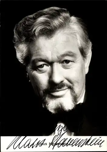 Ak Schauspieler Klaus Havenstein, Portrait, Autogramm