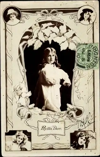 Ak Schauspielerin Phyllis Dare, Portrait