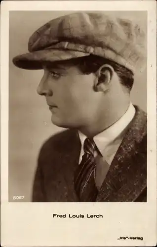 Ak Schauspieler Fred Louis Lerch, Portrait, Profilansicht