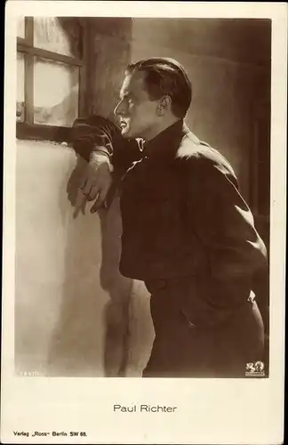 Ak Schauspieler Paul Richter, Am Fenster, Ross 1657/1