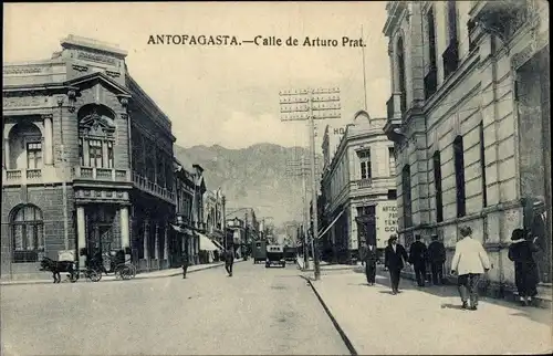 Ak Antofagasta Chile, Calle de Arturo Prat.
