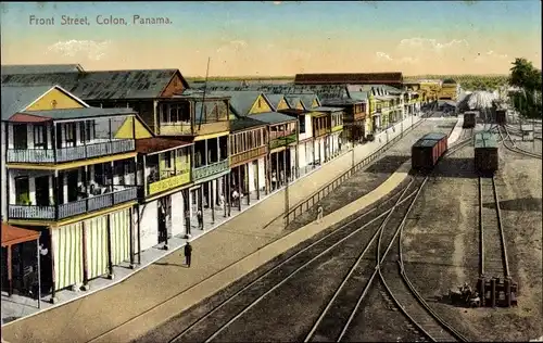 Ak Panama, Front Street, Colon