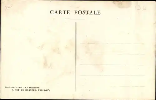 Ak Salomon Inseln, Enfants contemplant leur portrait