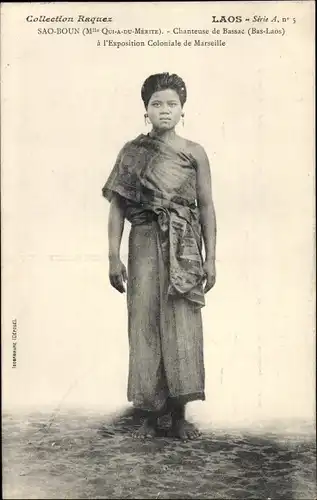 Ak Sao Boun Laos, Chanteuse de Bassac
