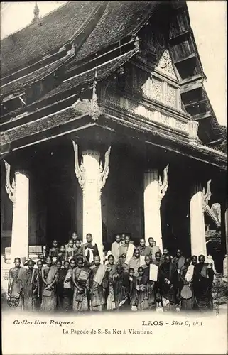 Ak Laos, La Pagode de Si Sa Ket à Vientiane