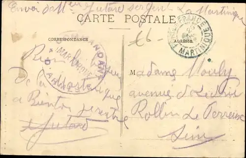 Ak Martinique, Marchande de Cocos à l'eau