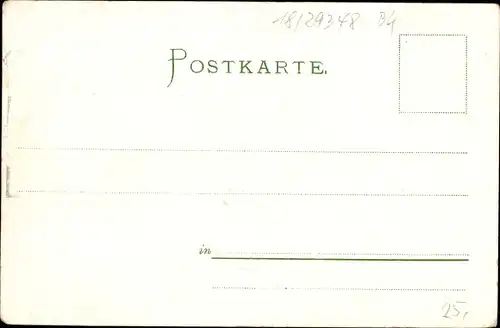 Litho Eschede in der Lüneburger Heide, Gesamtansicht, Postamt, Geschäftshaus Wilh. Müller, Bahnhof