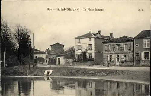 Ak Saint Dizier Haute Marne, La Place Jumeret