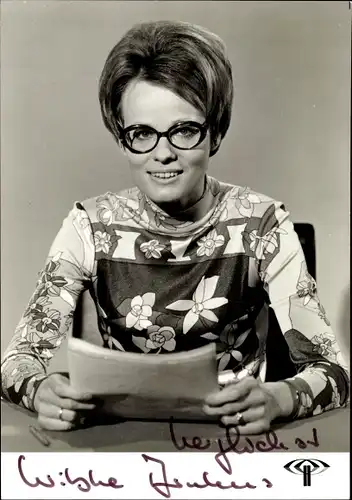 Ak Schauspielerin Wiebke Bruhns, Portrait, Autogramm