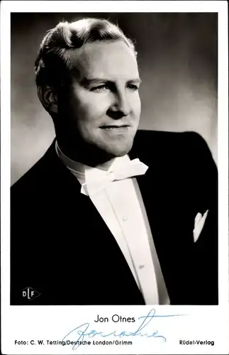 Ak Schauspieler Jon Otnes, Portrait, Autogramm