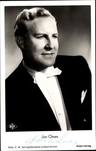 Ak Schauspieler Jon Otnes, Portrait, Autogramm