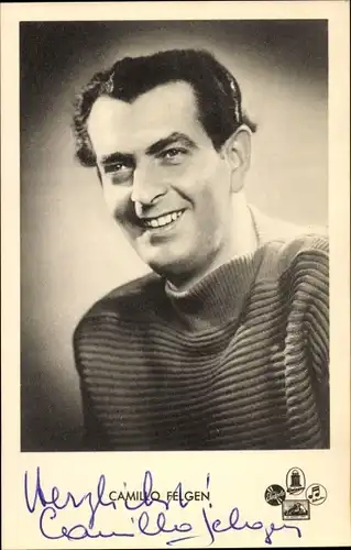 Ak Sänger Camillo Felgen, Portrait