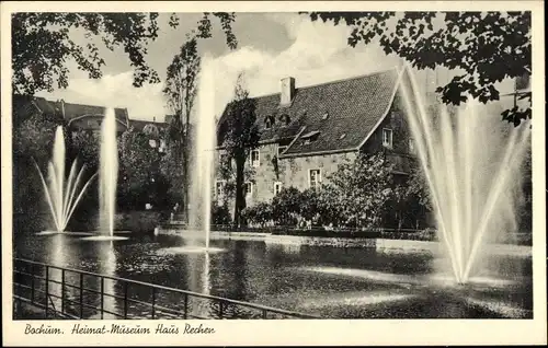 Ak Ehrenfeld Bochum im Ruhrgebiet, Haus Rechen, Heimatmuseum