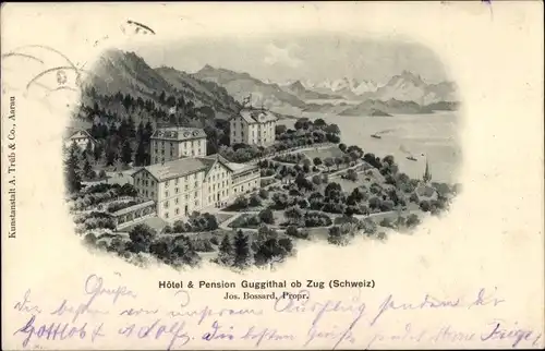 Ak Zug Stadt Schweiz, Hotel und Pension Guggithal, Guggital