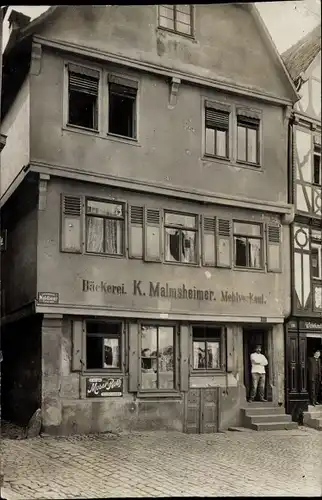 Foto Ak Neuenbürg an der Enz Schwarzwald, Bäckerei und Mehlhandlung